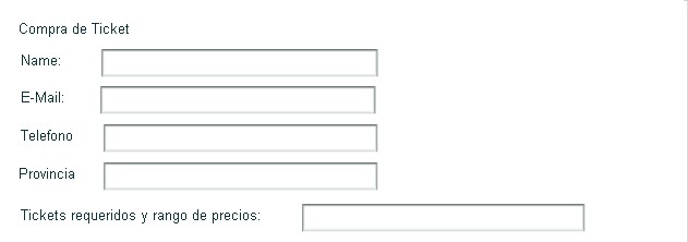 Campos del formulario