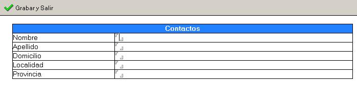 Formulario Carga
