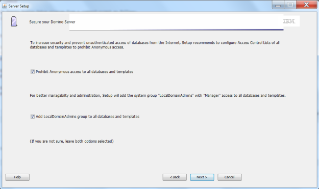 Remote Setup - Secure Domino