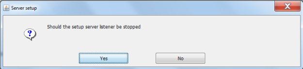 Remote Setup - Setup exit