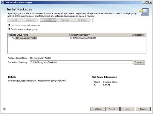 Installation Manager 4/8