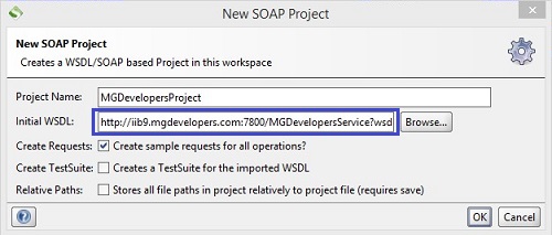 Creación del proyecto en SoapUI